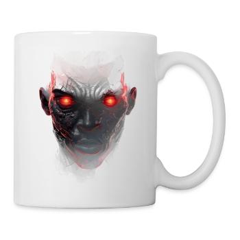 Mystical Face with Glowing Eyes - Mug - white - Right
