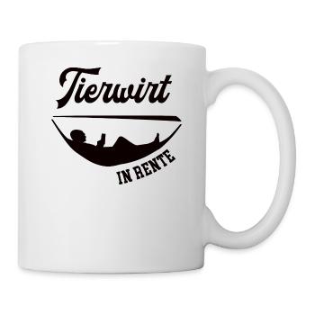 TIerwirt in Rente Rentenbeginn Tierzucht Chef - Tasse - Weiß - Rechts
