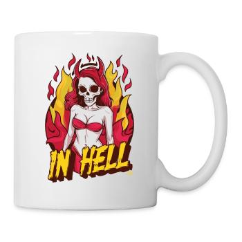 Female Devil - Alive, Skull, Totenkopf - Tasse - Weiß - Rechts
