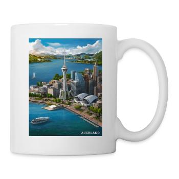 Abenteuer Auckland - Neuseeland - Tasse - Weiß - Rechts