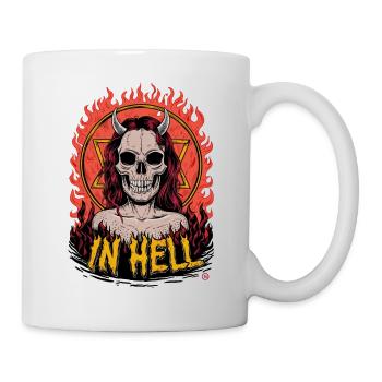 Female Devil - Hell, Skull, Totenkopf - Tasse - Weiß - Rechts