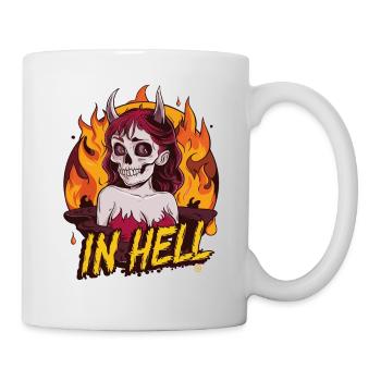 Female Devil - Alive, Skull, Totenkopf - Tasse - Weiß - Rechts