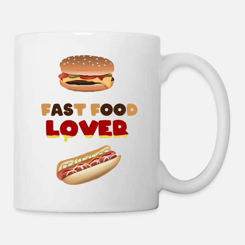 Fastfood Lover - Tasse - Weiß