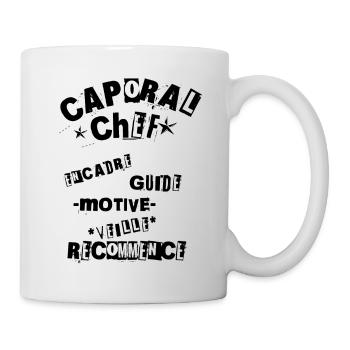 Caporal Chef Inspirant - Mug blanc - blanc - Droite