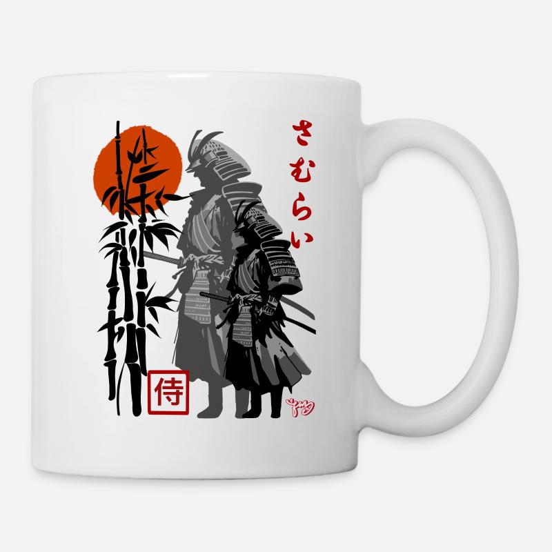 samouraï - Mug blanc - blanc