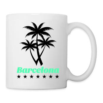 barcelona - Tasse - Weiß - Rechts