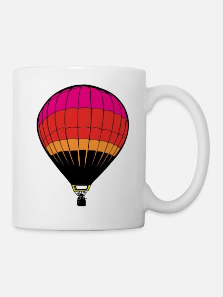 Heissluftballon - Tasse - Weiß