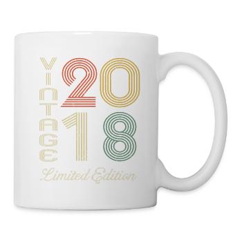 2018 Geburtstag Geboren im Jahr 2018 Vintage Retro. Editio - Tasse - Weiß - Rechts