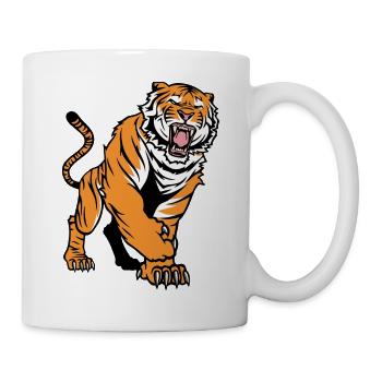 Tiger - Tasse - Weiß - Rechts