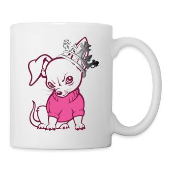 spitz mit krone - Tasse - Weiß - Rechts