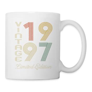 1997 Anniversaire Né en 1997 vintage Rétro. Editio - Mug blanc - blanc - Droite