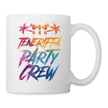 Teneriffa Party Crew Bunt - Tasse - Weiß - Rechts