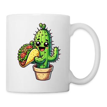 Kawaii Cactus Takko Fast Food Comic - Mug - white - Right