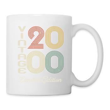 2000 Anniversary Born In 2000 Vintage Retro. Editio - Mug - white - Right