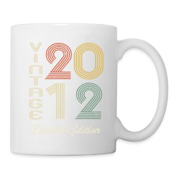 2012 Geburtstag Geboren im Jahr 2012 Vintage Retro. Editio - Tasse - Weiß - Rechts