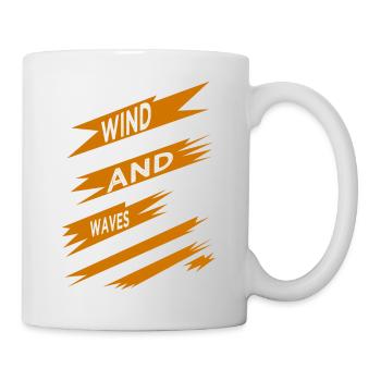 Geek Freedom Adventures Awesome Windsurfing Funny - Mug - white - Right