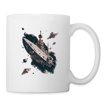 Starship Adventure In The Far Reaches Of Space - Mug - white - Right