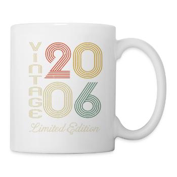2006 Anniversaire Né en 2006 vintage Rétro. Editio - Mug blanc - blanc - Droite