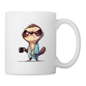Grumpy | Funny Sloth | Coffee lovers - Mug - white - Right