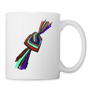 knot, pop art, retro, colorful, art - Mug - white - Right