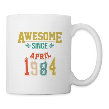 April 1984 Birthday April 1984 Gift 1984 - Mug - white - Right