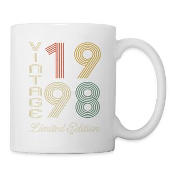 1998 Geburtstag Jahrgang 1998 Vintage Retro. Editio - Tasse - Weiß - Rechts