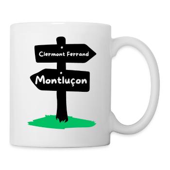 Clermont-Ferrand und Montluçon unterzeichnen - Tasse - Weiß - Rechts