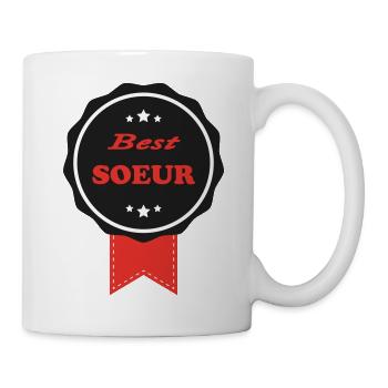 BEST SOEUR - Mug blanc - blanc - Droite