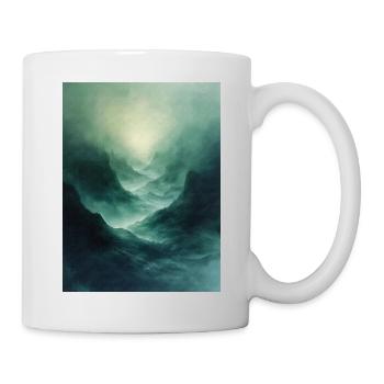 Poster Geo Nature Paint 17 - Tasse - Weiß - Rechts