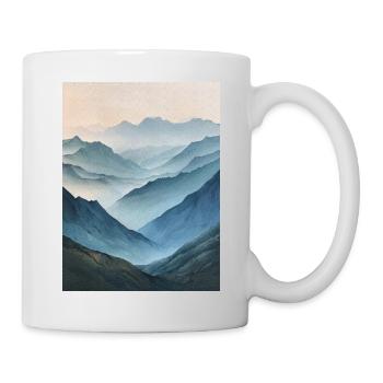 Poster Canvas Mountain 52 - Tasse - Weiß - Rechts