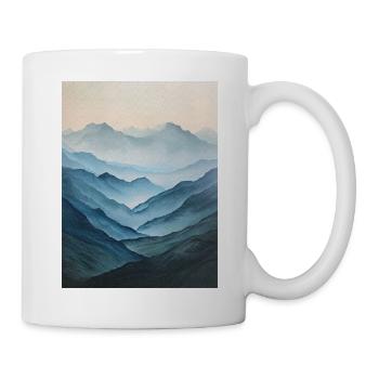 Poster Canvas Mountain 51 - Tasse - Weiß - Rechts