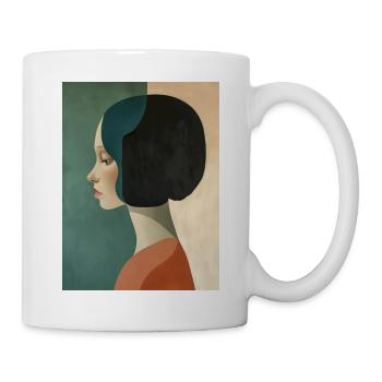 Poster Minimalist Portrait 6 - Tasse - Weiß - Rechts