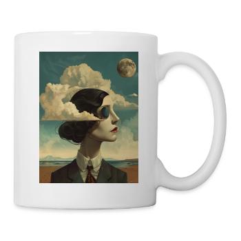Affiche Retro Face 2 - Mug blanc - blanc - Droite