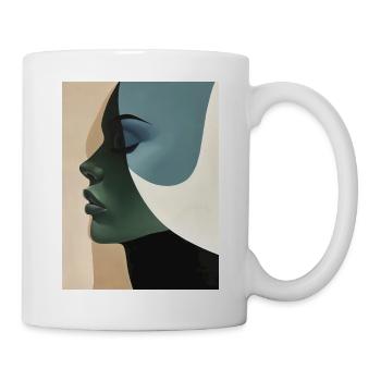 Poster Minimalist Portrait 4 - Tasse - Weiß - Rechts