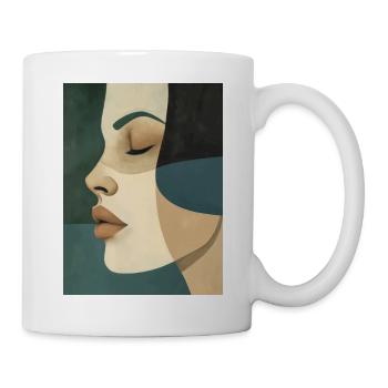 Poster Minimalist Portrait 3 - Tasse - Weiß - Rechts
