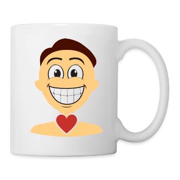 Ein verliebter Mann - Tasse - Weiß - Rechts