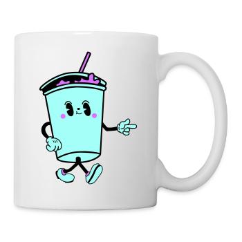 drink cartoon - Tasse - Weiß - Rechts
