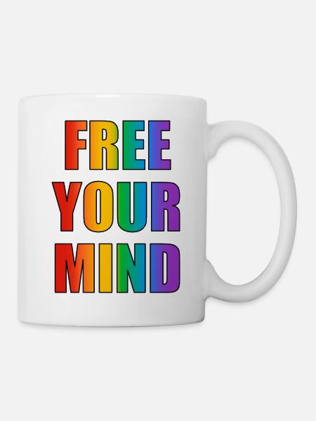 Befreien Sie Ihren Kopf - Tasse - Weiß