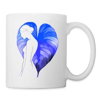 Flowers Women girl fashion design art female style - Mug - white - Right
