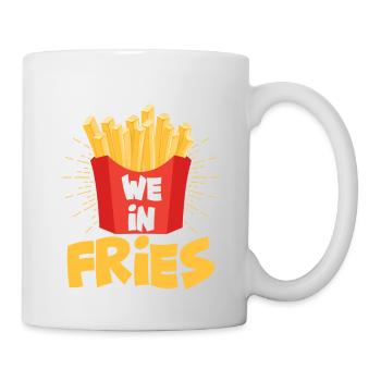 Les frites sont à moi : désolé, pas de partage - Mug blanc - blanc - Droite