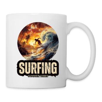 Surf Surfer Sports nautiques - Mug blanc - blanc - Droite