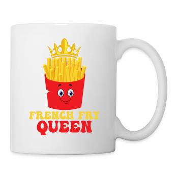 Fry Royalty: Bow to the French Fry Queen - Mug - white - Right