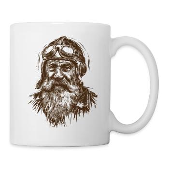 Himmelwärts gerichteter Weiser - Tasse - Weiß - Rechts