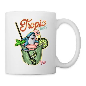 shark vibes - Mug - white - Right