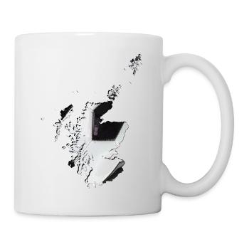 Scotland map frames real football - Mug - white - Right
