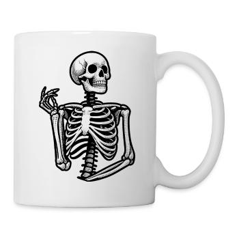 Pensive Skeleton - Bones - Mug - white - Right