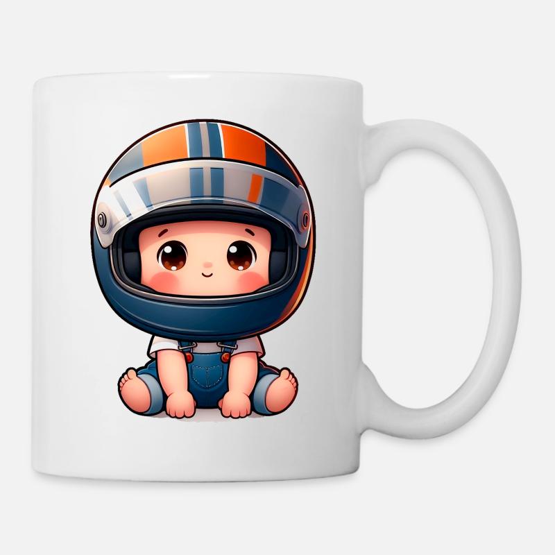Bébé Motard - bebe - motard - Mug blanc - blanc