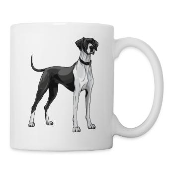 Great Dane Hund Tier - Tasse - Weiß - Rechts