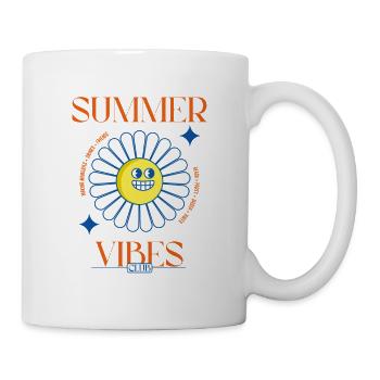 Summer vibes Club design graphique pour l'été - Mug blanc - blanc - Droite