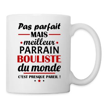 Pas parfait meilleur parrain bouliste, cadeau noël - Mug blanc - blanc - Droite